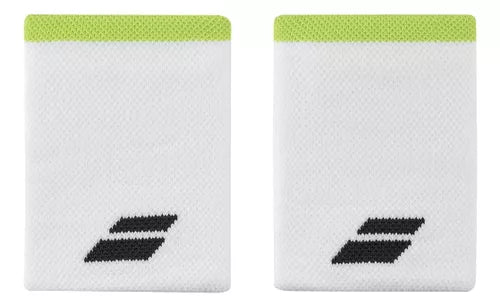Muñequera Babolat Logo Jumbo Wristband (White/Aero)