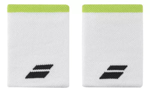 Muñequera Babolat Logo Jumbo Wristband (White/Aero)