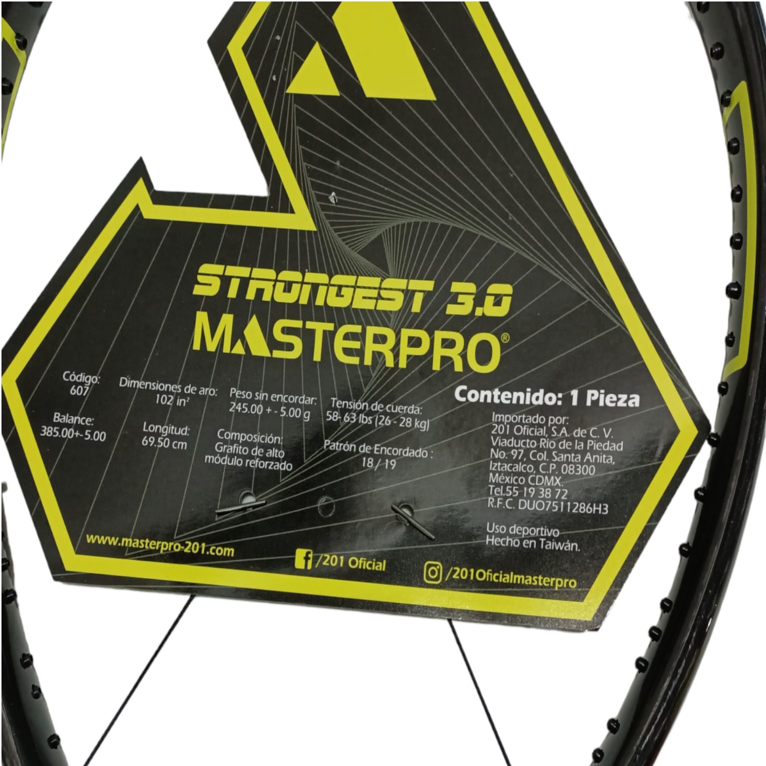 Raqueta Masterpro Strongest 3.0 (245g.)