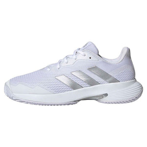 Tenis Adidas CourtJam Control (White/Silver Metallic)