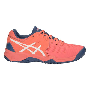 Tenis Asics Gel Resolution 7 GS (Papaya/White)
