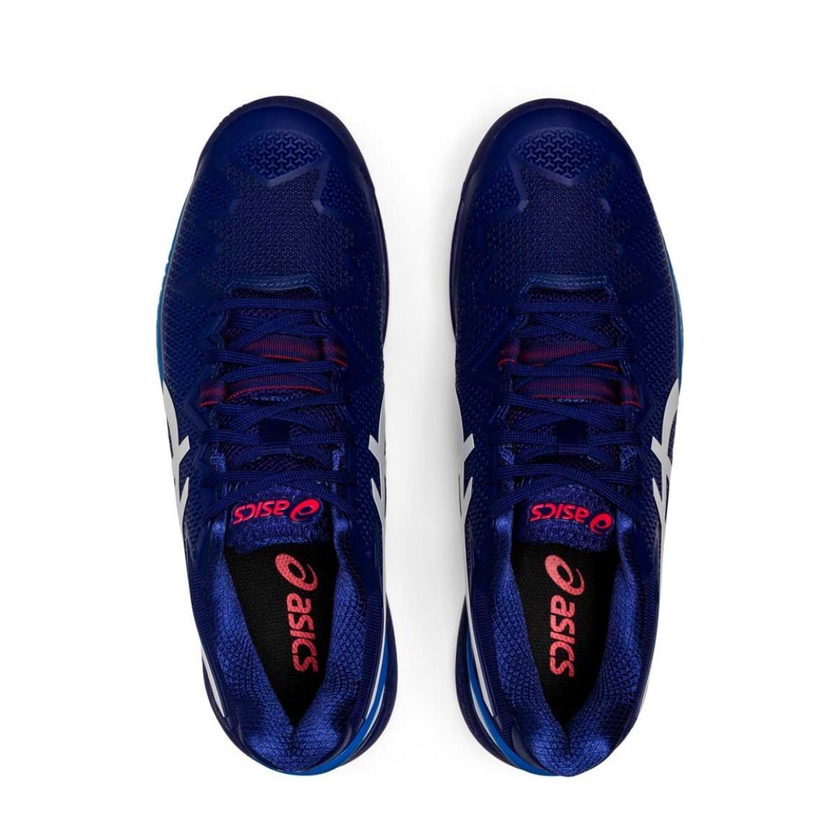 Tenis Asics Gel Resolution 8 (Dive Blue/White)