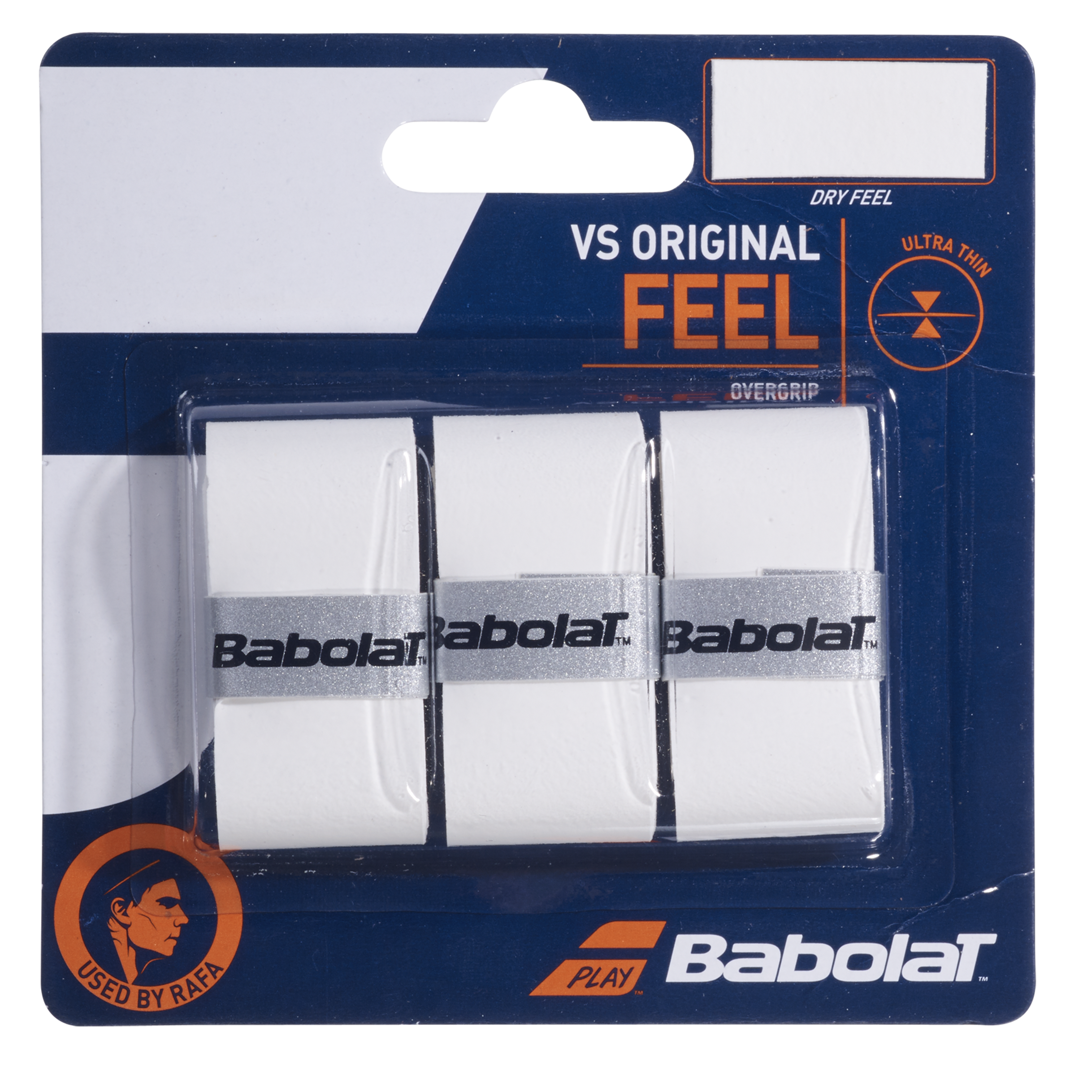 Overgrip Babolat VS Original Feel x3 Blanco