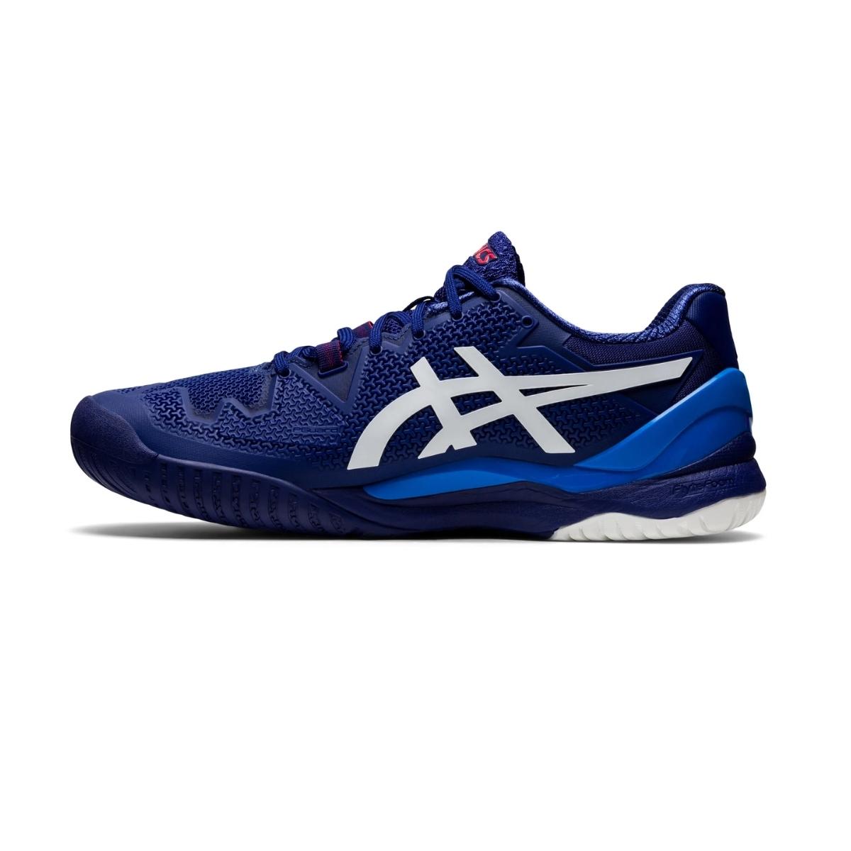 Tenis Asics Gel Resolution 8 (Dive Blue/White)