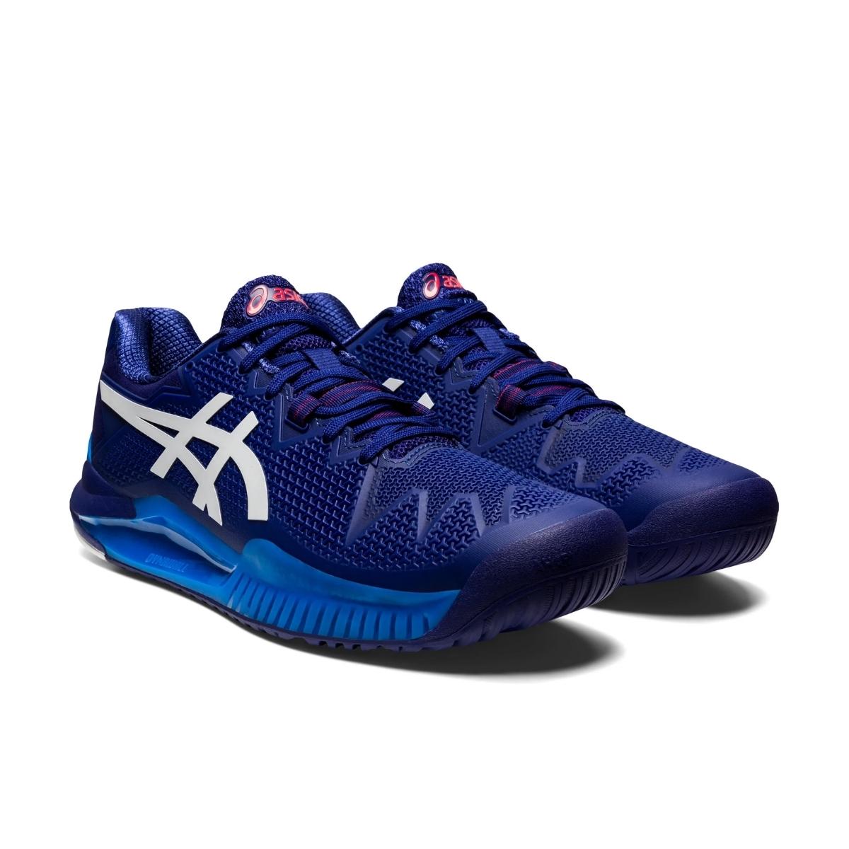 Tenis Asics Gel Resolution 8 (Dive Blue/White)