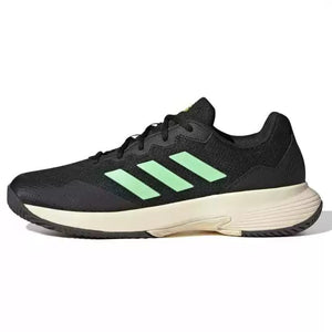 Tenis adidas GameCourt 2 Caballero (Negro/Verde)