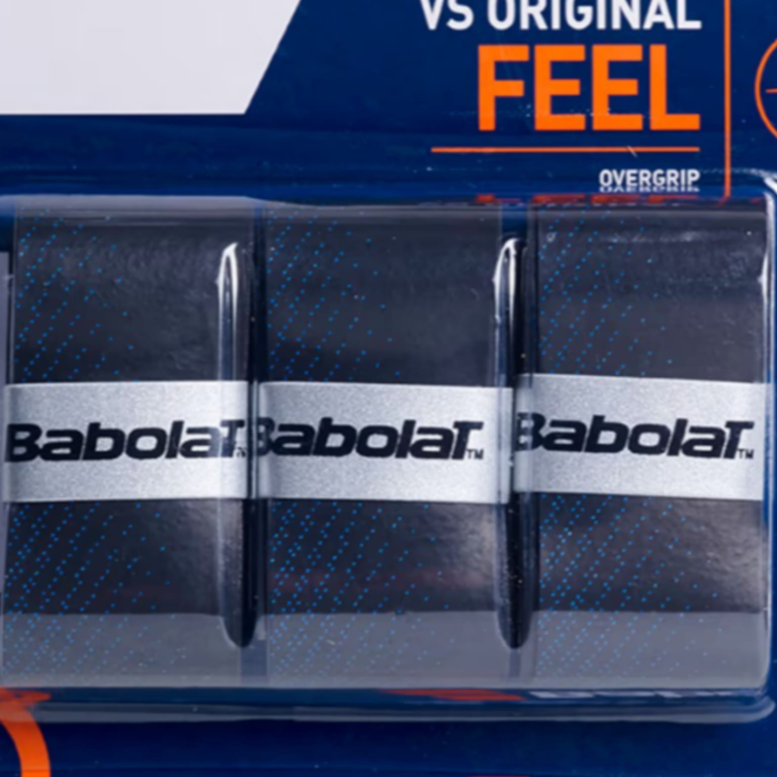 Overgrip Babolat VS Original Feel x3 (Black/Blue)