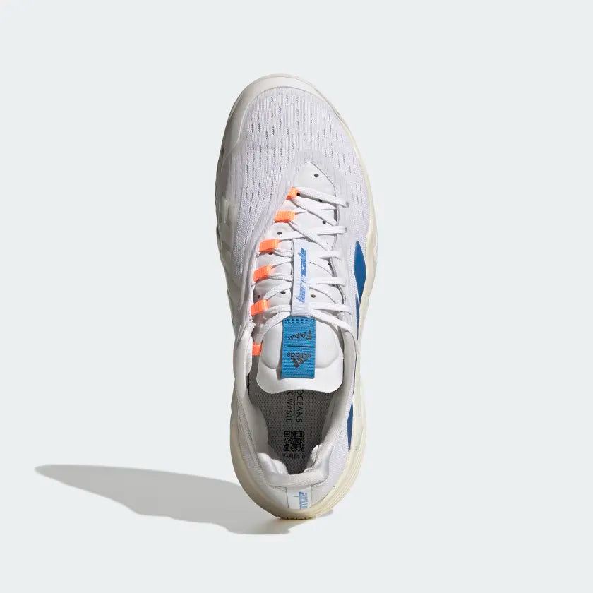 Tenis Adidas Barricade Parley Caballero (Cloud White / Pulse Blue / Mint Ton)