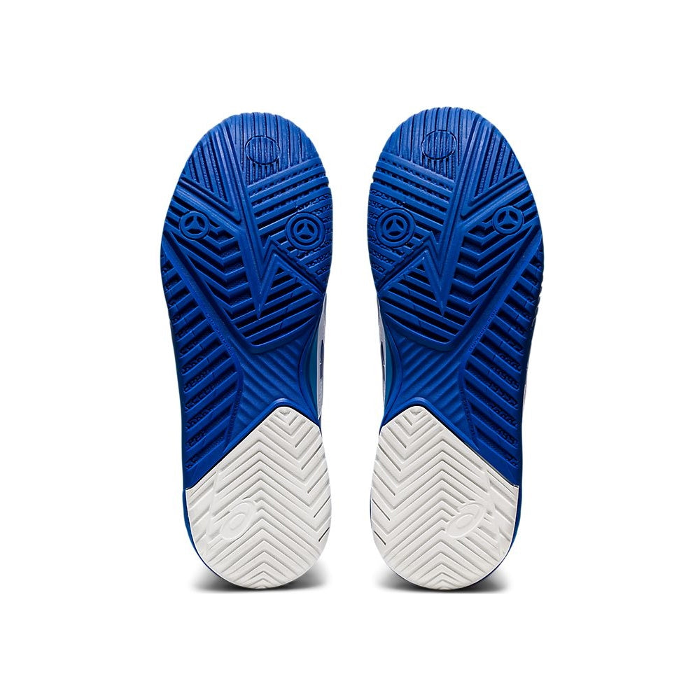 Tenis Asics Gel Resolution 8 (White/Tuna Blue) *Detalle de Mostrador*