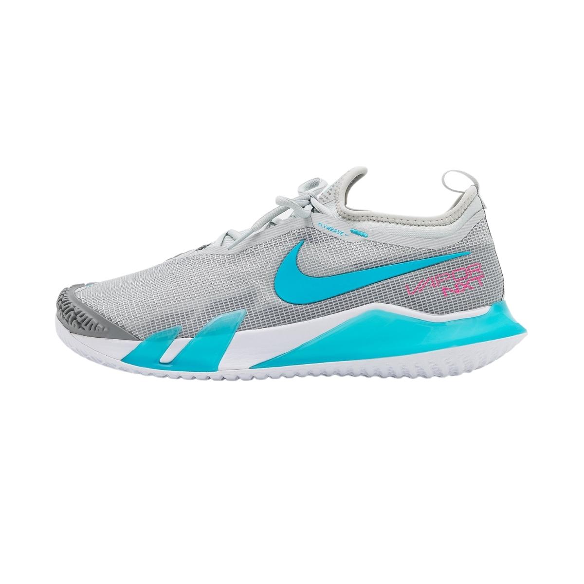 Tenis Nike React Vapor Nxt Gris Fog/Azul