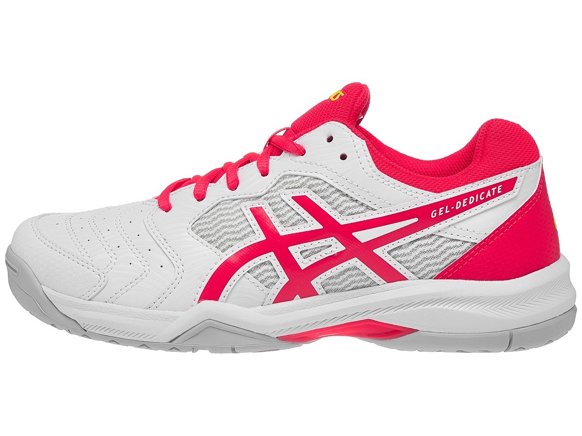 Tenis Asics Gel Dedicate 6 White Laser pink