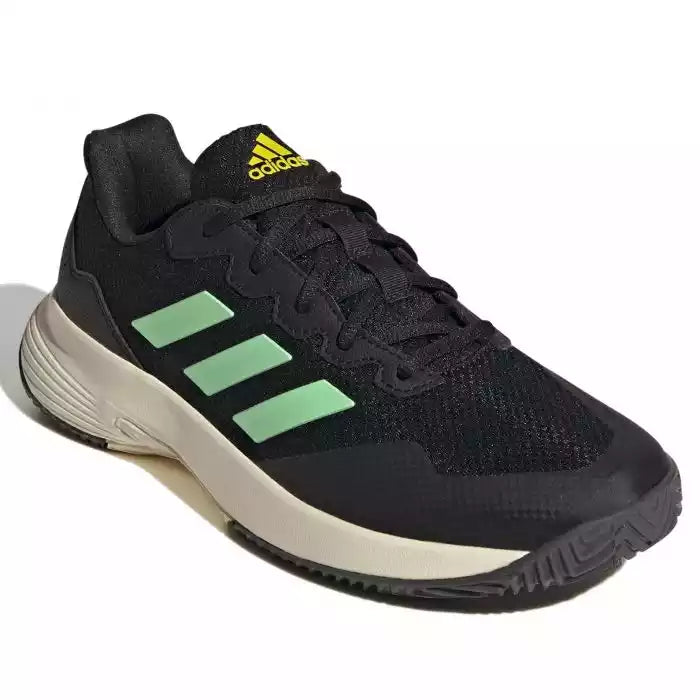 Tenis adidas GameCourt 2 Caballero (Negro/Verde)