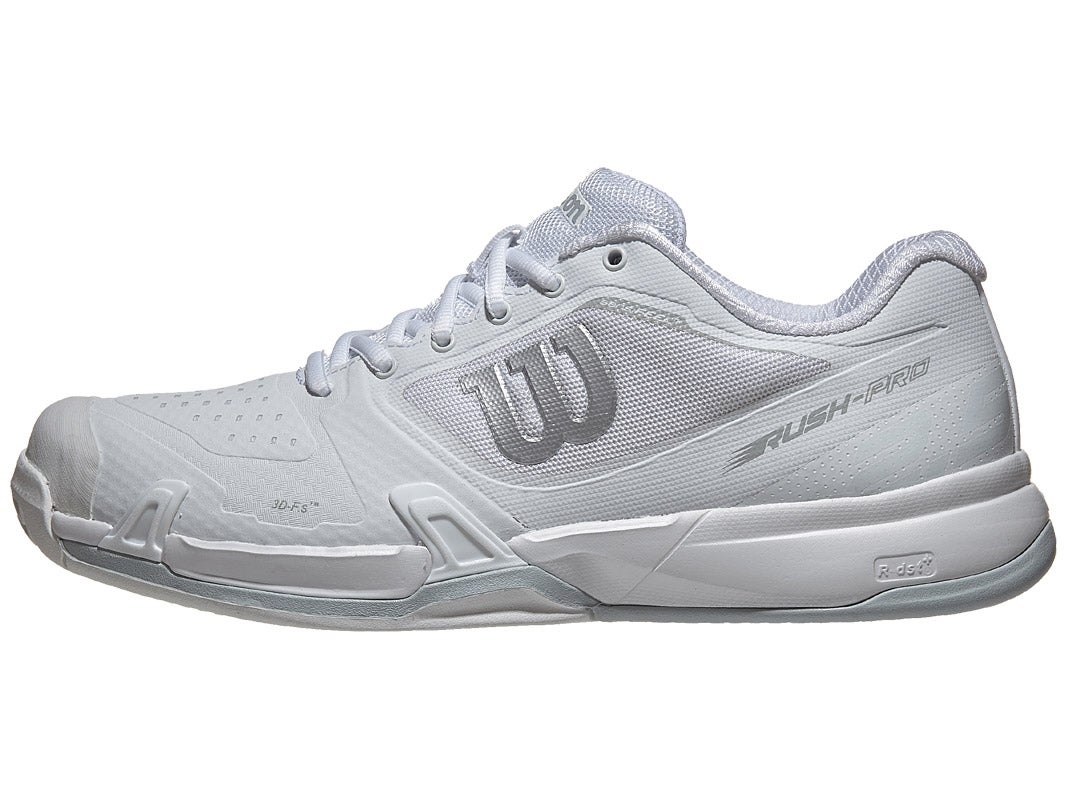 Tenis Wilson Rush Pro 2.5 2019 Blanco/Plata Detalle De Mostrador