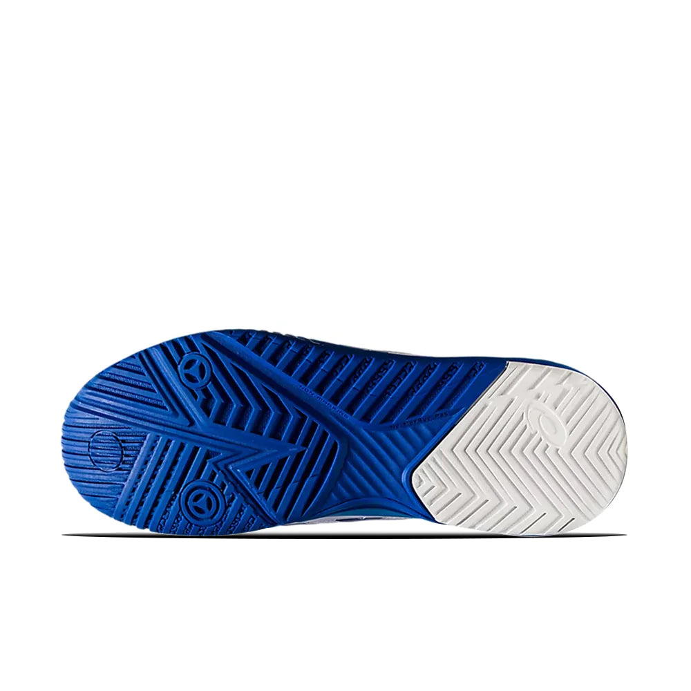 Tenis Asics Gel Resolution 8 (White/Tuna Blue) *Detalle de Mostrador*