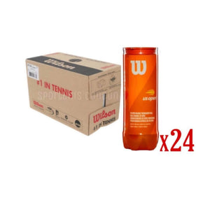 Caja de 24 Botes de 3 Pelota Wilson  Punto Naranja