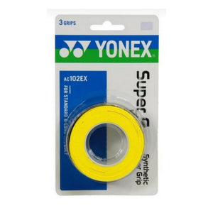 Overgrip Yonex Super Grap 3 piezas Amarillo