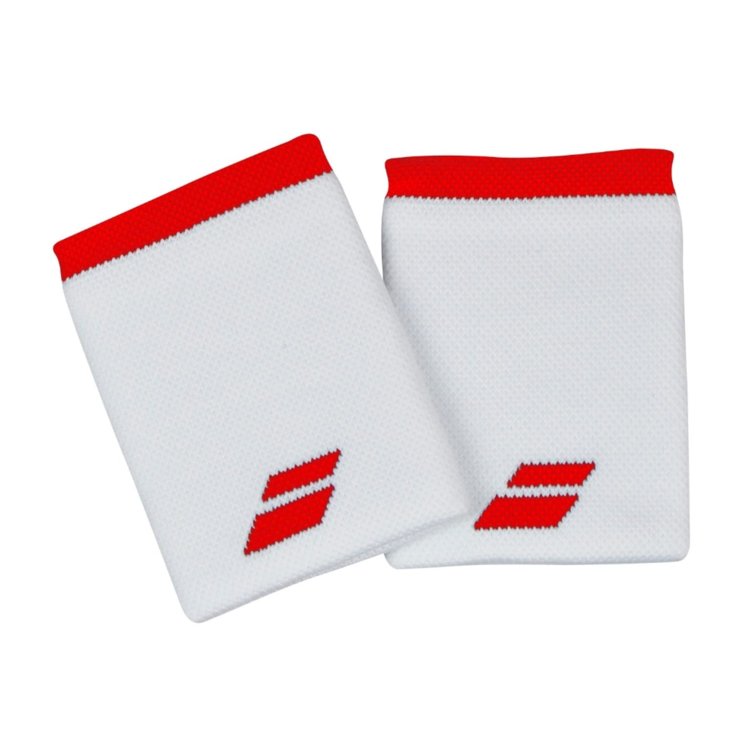 Muñequera Babolat Logo Jumbo Wristaband (White/Fiesta Red)