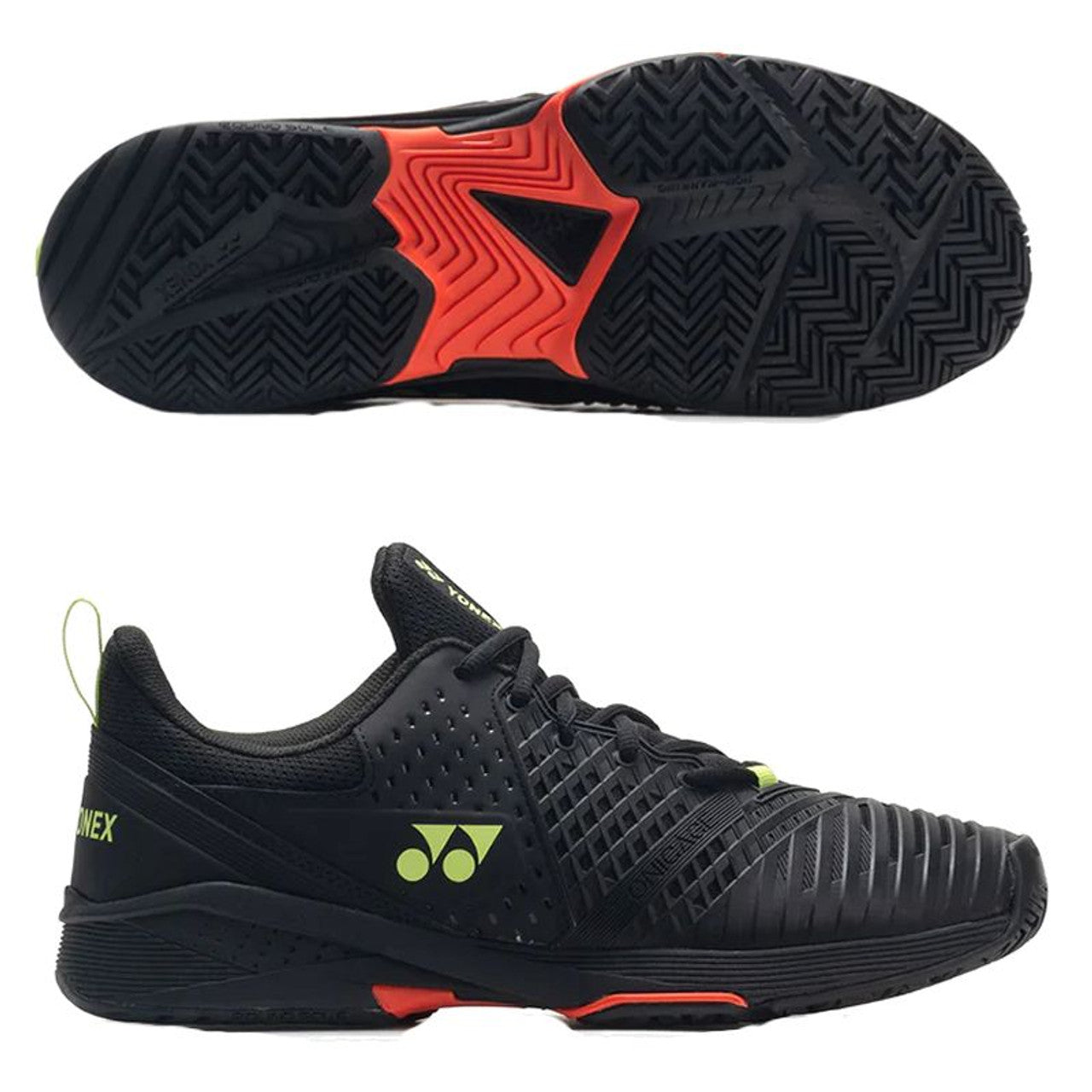 Tenis Yonex Power Cushion Sonicage3 Caballero Black/Lime