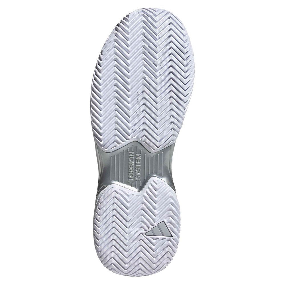 Tenis Adidas CourtJam Control (White/Silver Metallic)