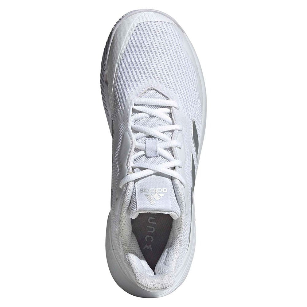 Tenis Adidas CourtJam Control (White/Silver Metallic)