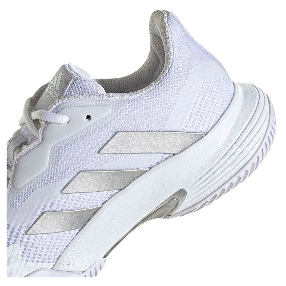 Tenis Adidas CourtJam Control (White/Silver Metallic)