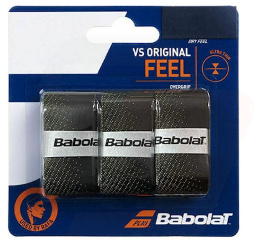 Overgrip Babolat VS Original Feel x3 (Black/Yellow)