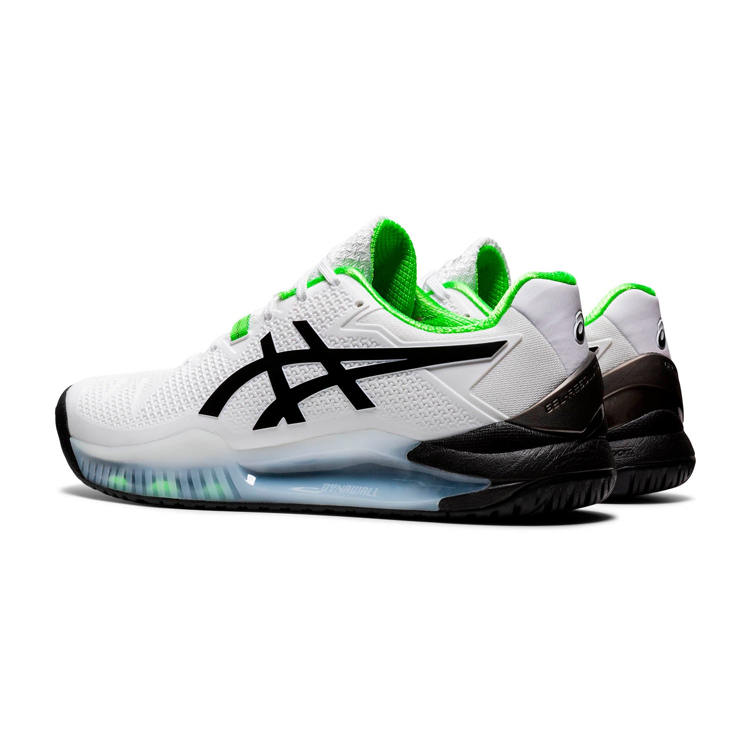 Tenis Asics Gel Resolution 8 White/Green Gecko