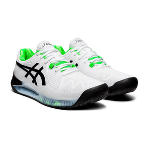 Tenis Asics Gel Resolution 8 White/Green Gecko