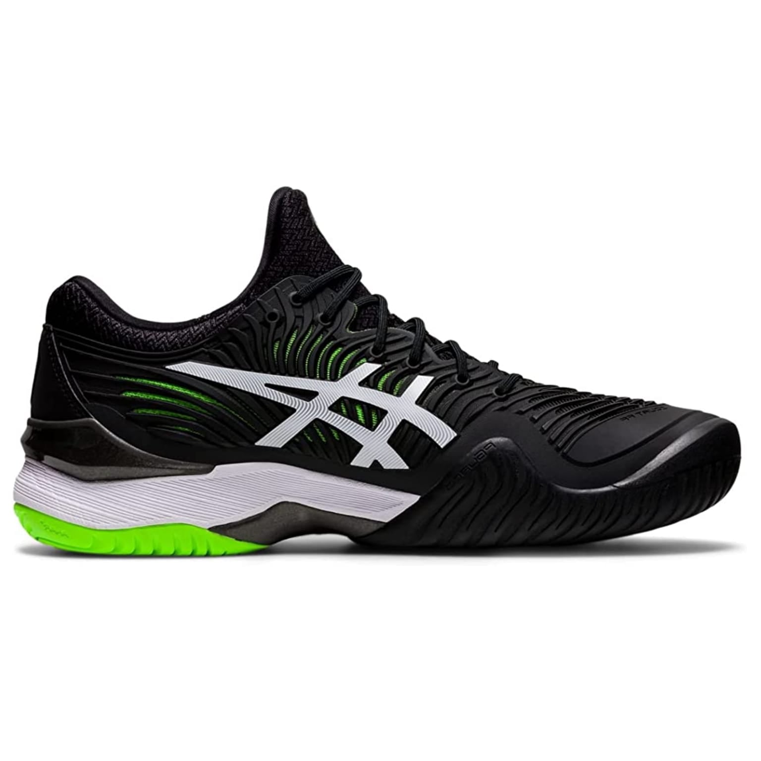 Tenis Asics Court FF2 (Black/Green Gecko)