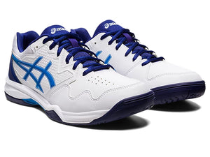 Tenis Asics Gel-Dedicate 7 Caballero (White/Electric Blue)