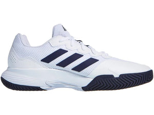 Tenis Adidas GameCourt 2 Caballero (Blanco/Azul Marino)