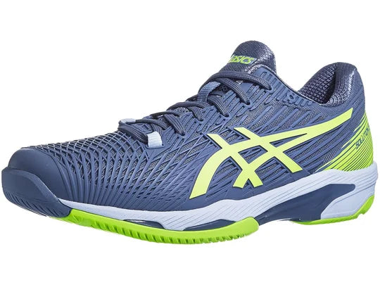 Tenis Asics Solution Speed FF 2 (Steel Blue/Hazard Green)