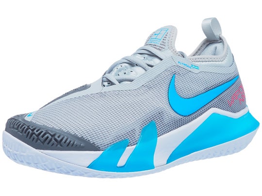Tenis Nike React Vapor Nxt Gris Fog/Azul