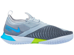 Tenis Nike React Vapor Nxt Gris Fog/Azul