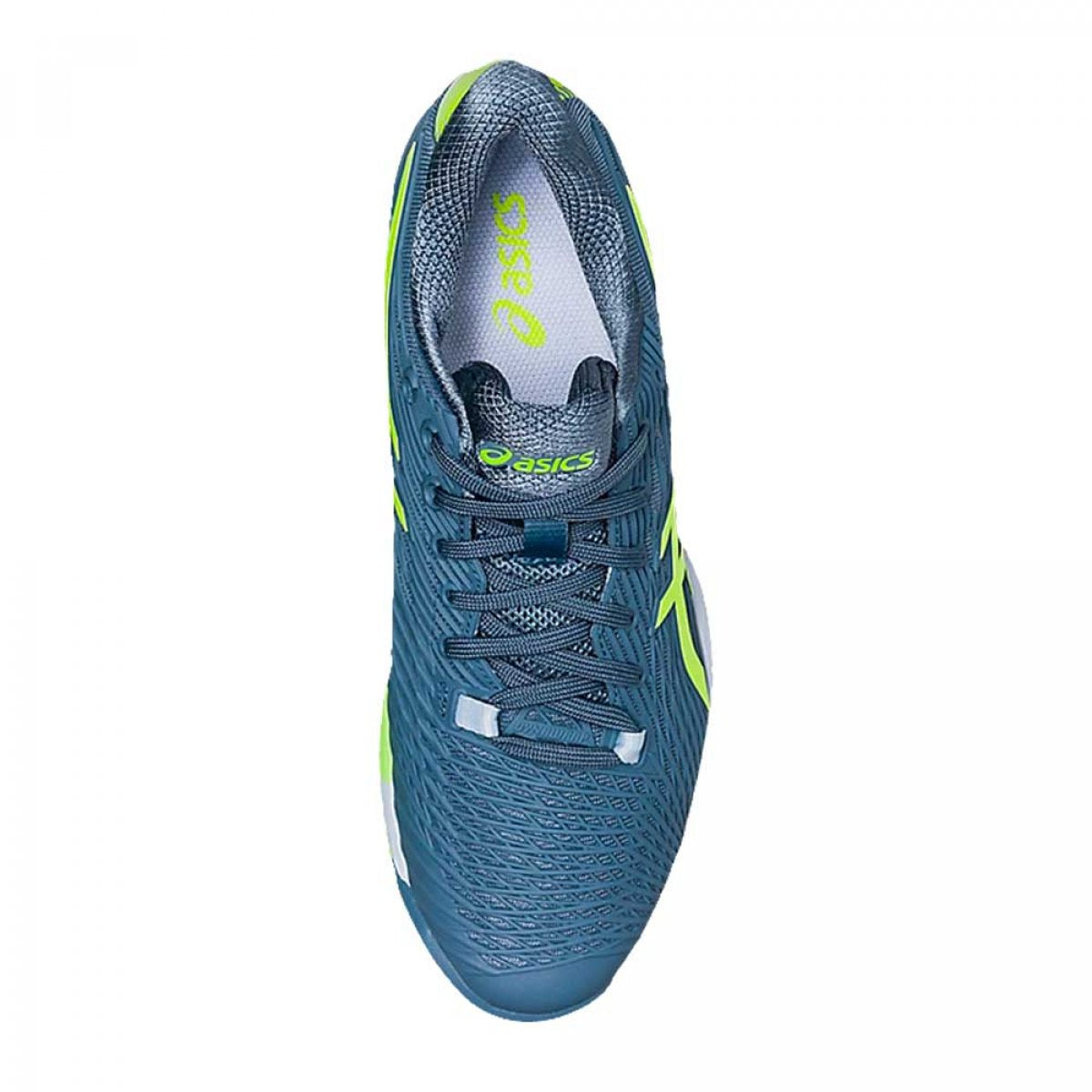 Tenis Asics Solution Speed FF 2 (Steel Blue/Hazard Green)